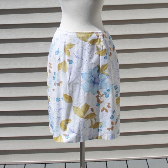Crossing Pointe Women's Cotton Spring Floral Skirt Lightweight Fairycore Size 10 - Picture 2 of 12